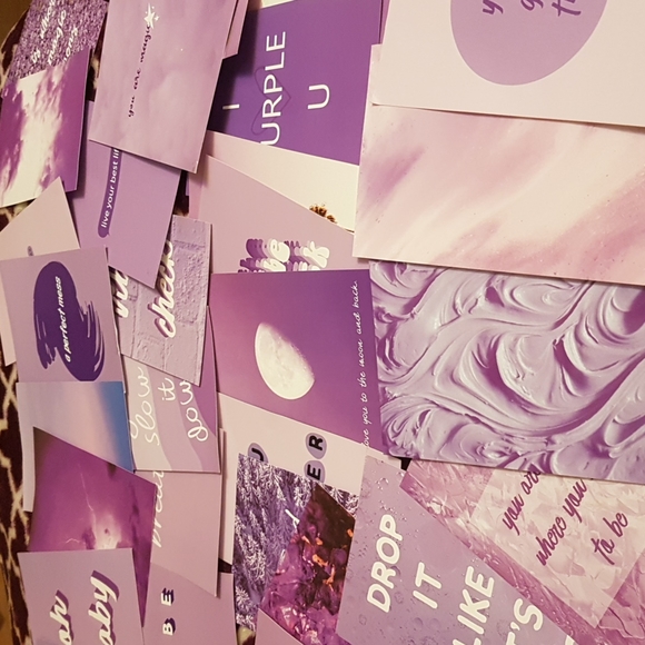 49 peace wall poster set purple - Picture 2 of 3